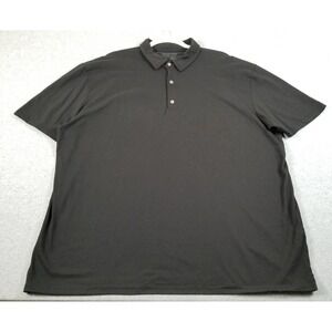 Fresh Clean Threads Polo Shirt Men 3XL XXXL Black Short Sleeve Work Casual Knit